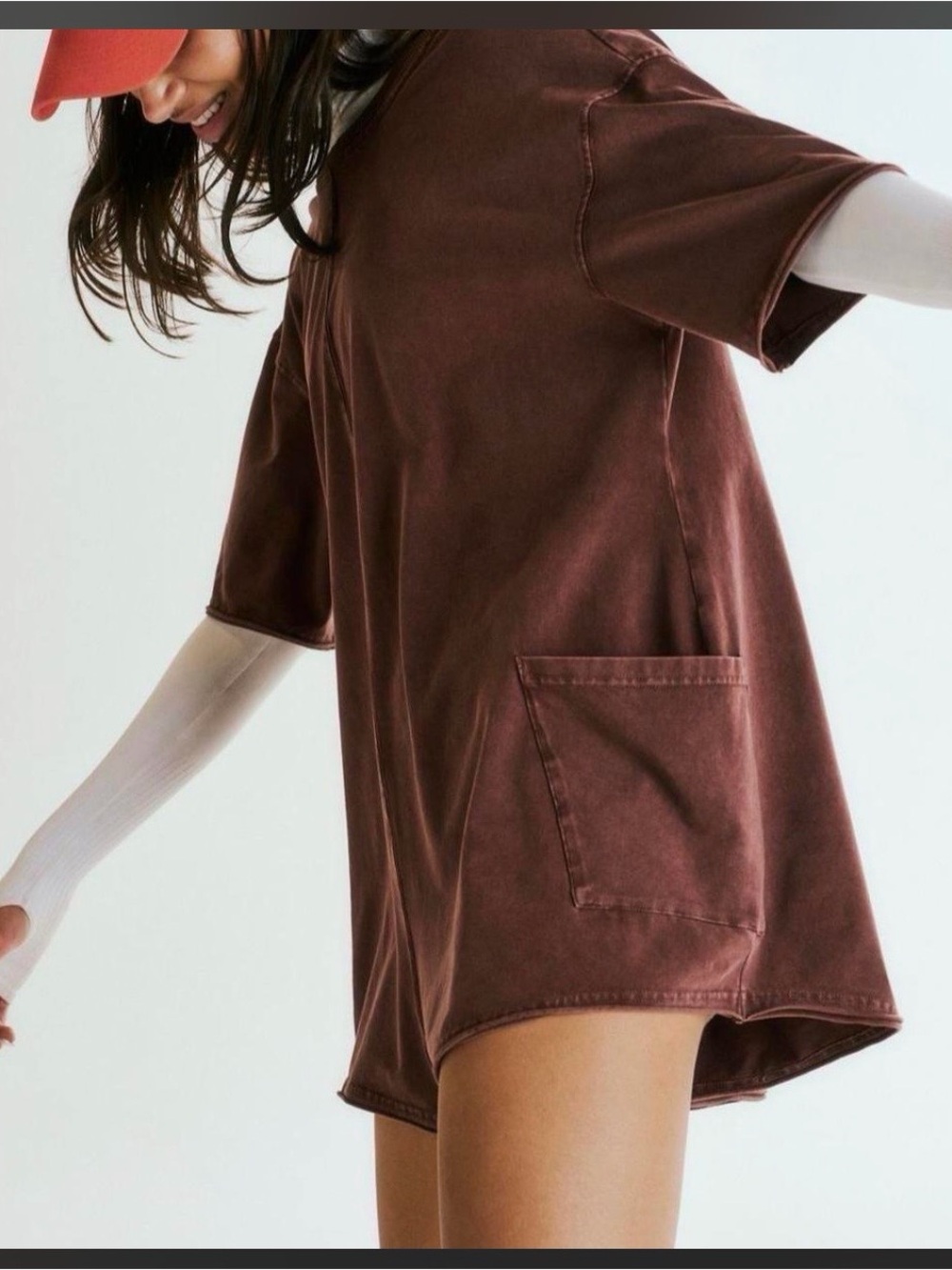 FP Movement by Free People Brown Washed Hot Shot